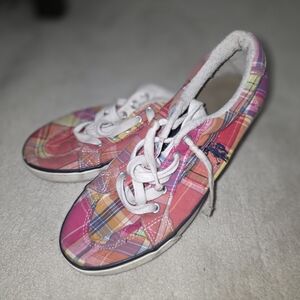 Polo by Ralph Lauren Multicolor Plaid Women's Shoes